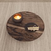 Zen Corner & Ritual Low Walnut Table